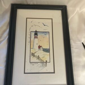 Nautical Themed Picture Frame in Black